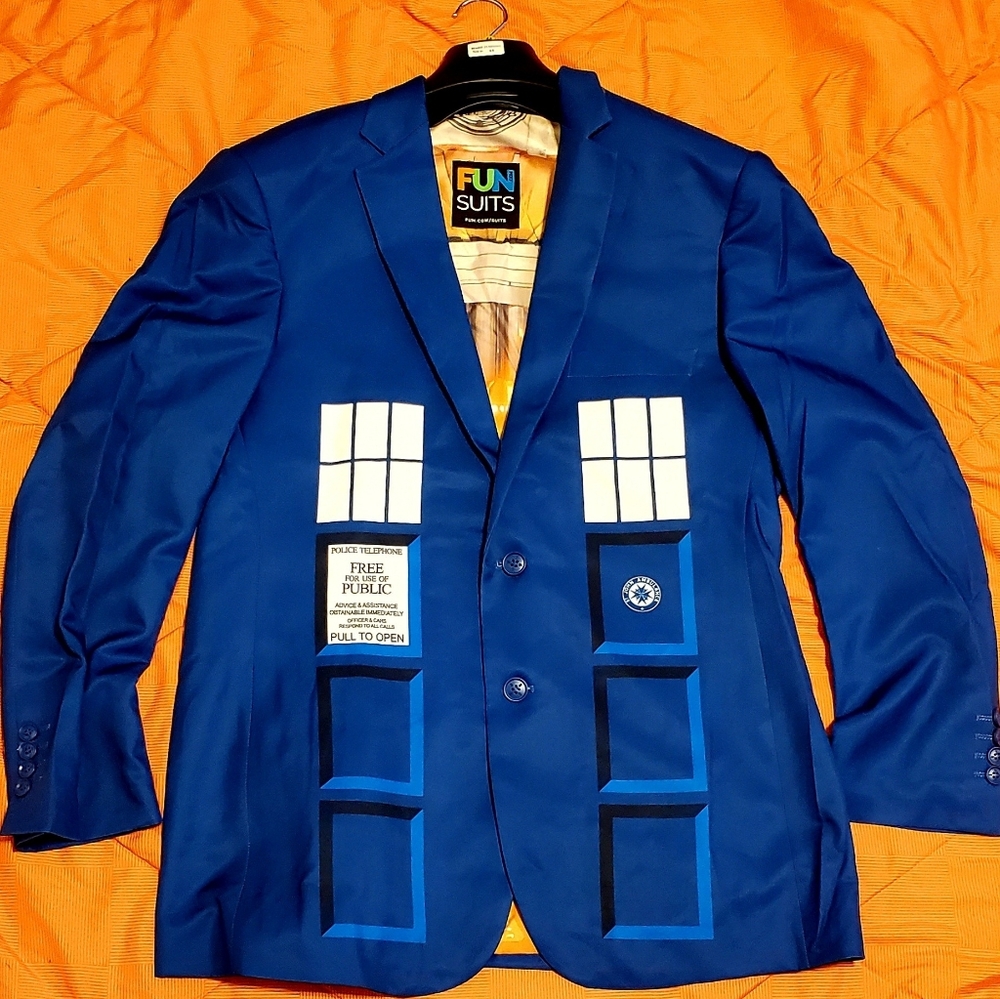 Men's Dr WHO Dress Coat Jacket Costume